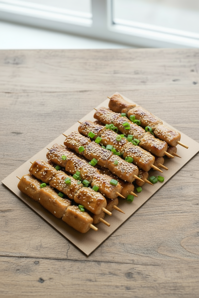 Honey Soy & Sesame Chicken Kebabs
